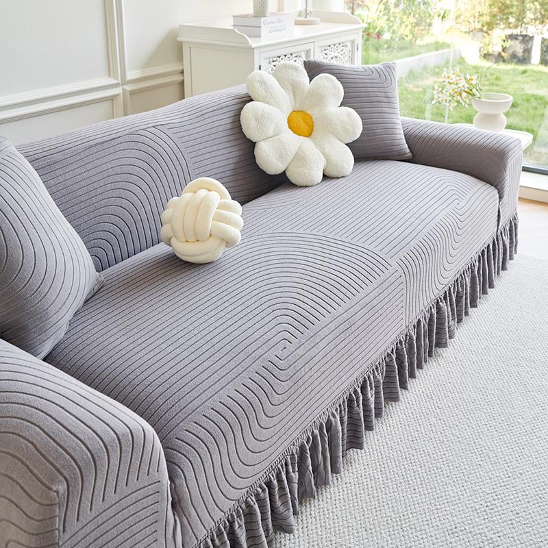 Sofa Cover All inclusive Universal Cover Elastic European Style Universal Old Fashioned Anti Cat Scratch Four Season Style