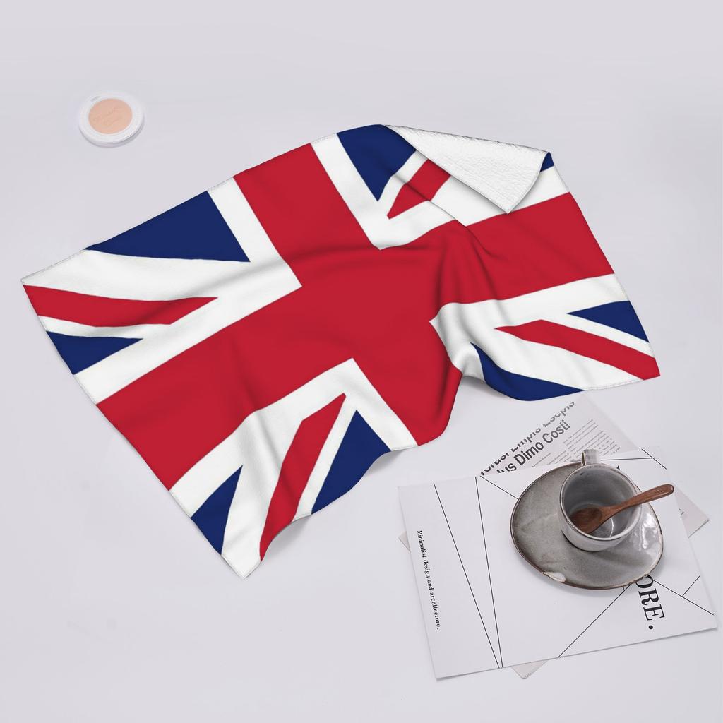 Flag Of The United Kingdom Soft Face Towel Quick Dry Pool Bath Cotton Towels Absorbent Quick