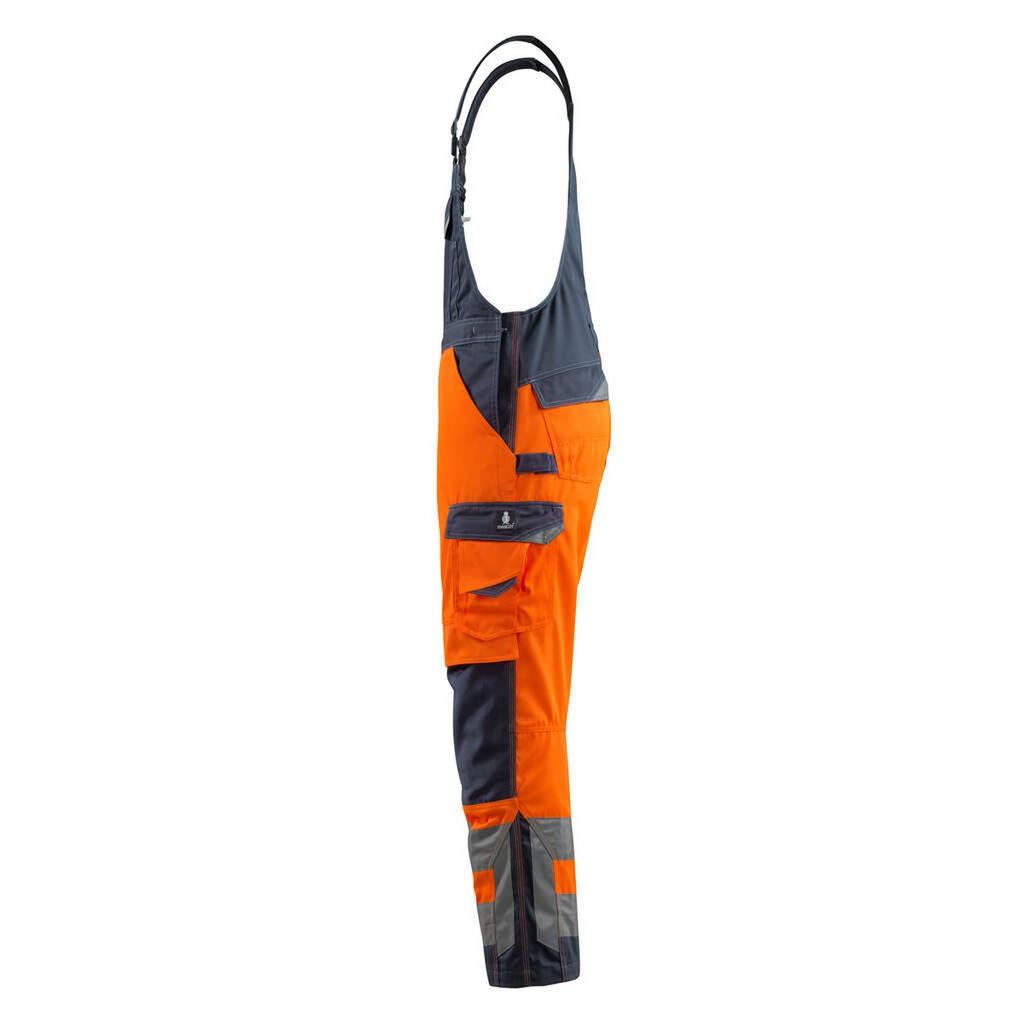 Mascot Mens Newcastle Safe Supreme Hi-Vis Bib And Brace Overall