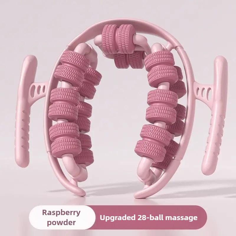 

Yoga Wheel Ring Leg Clamp Roller Muscle Relaxation Massage Equipment Fitness Exercise Assistant рожевий