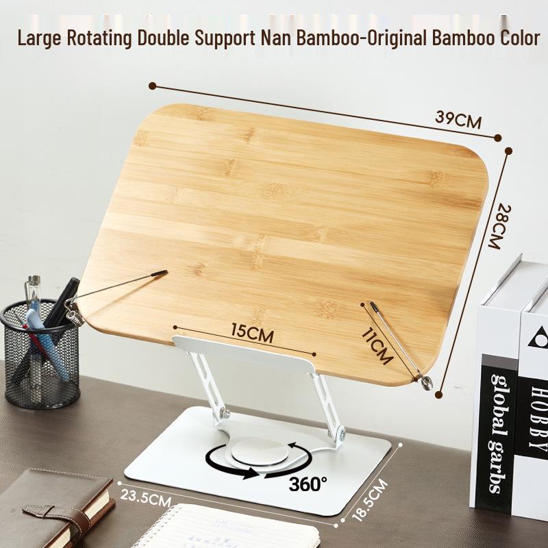 Rotating Desktop Bookshelf and Reading Stand