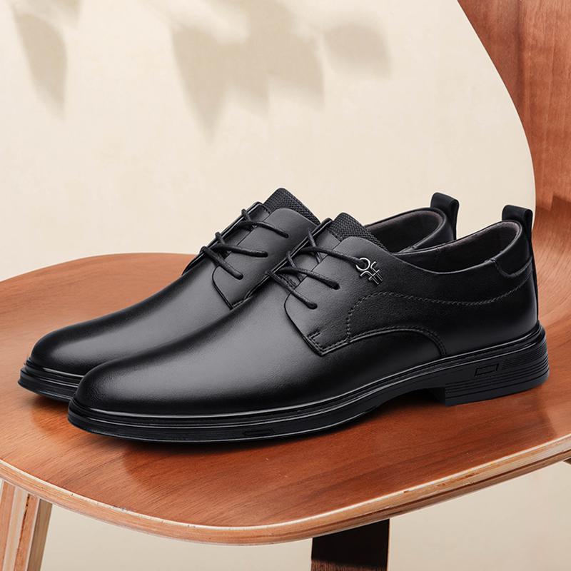 Genuine Leather Casual Shoes New Trend Men's Oxford Shoes Outdoor Non-Slip Man Formal Dress Footwear Leisure Walk Business Flats