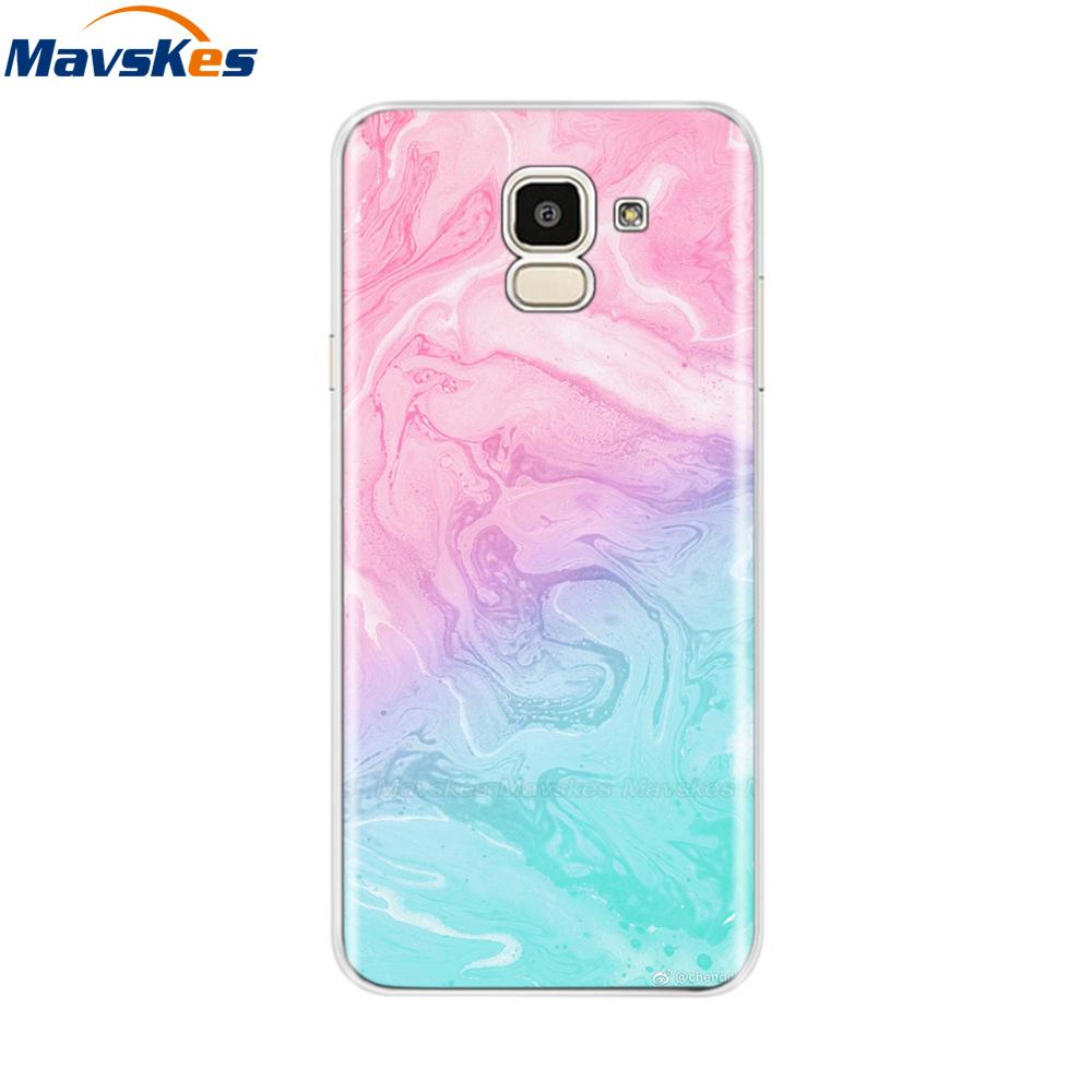 For Samsung Galaxy J6 2018 Case Soft TPU Silicone Back Cover sFor Coque Fundas Samsung J6 2018 J6 Plus 2018 Soft Phone Cases