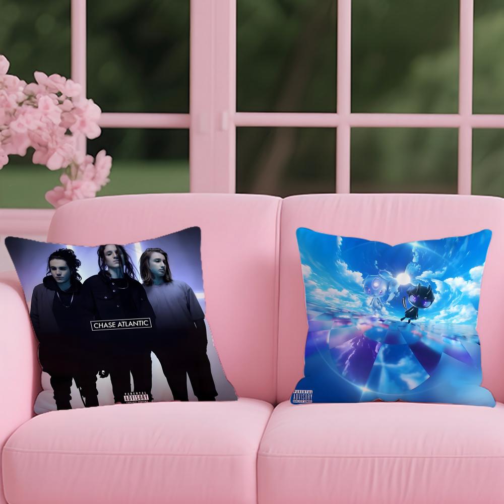 Band C-Chase Atlantic Cushion Cover Reversible Plush Pillow Cover – For car, sofa, bedroom, perfect as a gift.