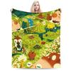 Funny Pikmin Game Plush Blanket Students Flannel Bedding Throws For Home Decor Super Warm Custom Quality Bedspread Gift Idea