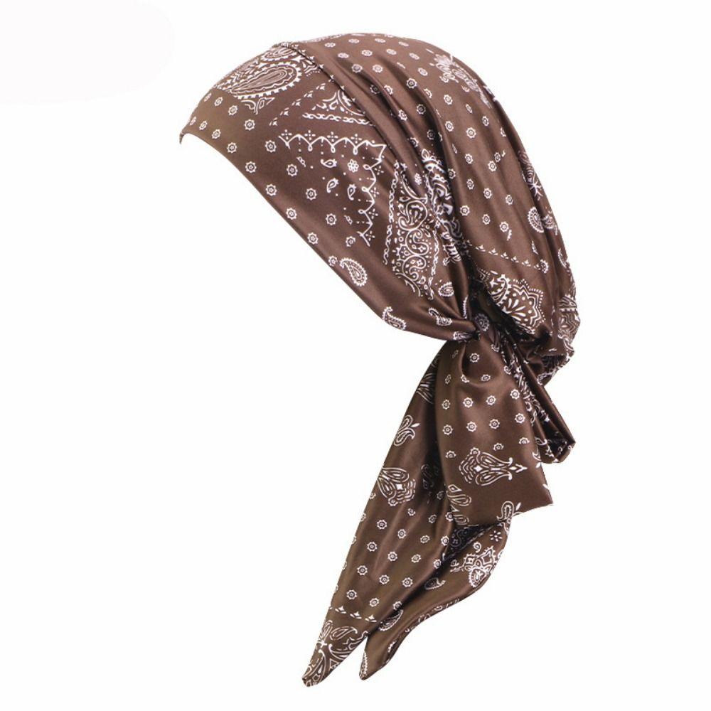 Bohemia Wind Cotton Hat Bandana Casual Chemotherapy Hat Sleep Caps Beanies Headwrap  Women National
