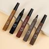 4 Points Eyebrow Pen Waterproof Fork Tip Professional Eyebrow Tattoo Pencil Long Lasting Fine Sketch Liquid Eye Brow Enhancers