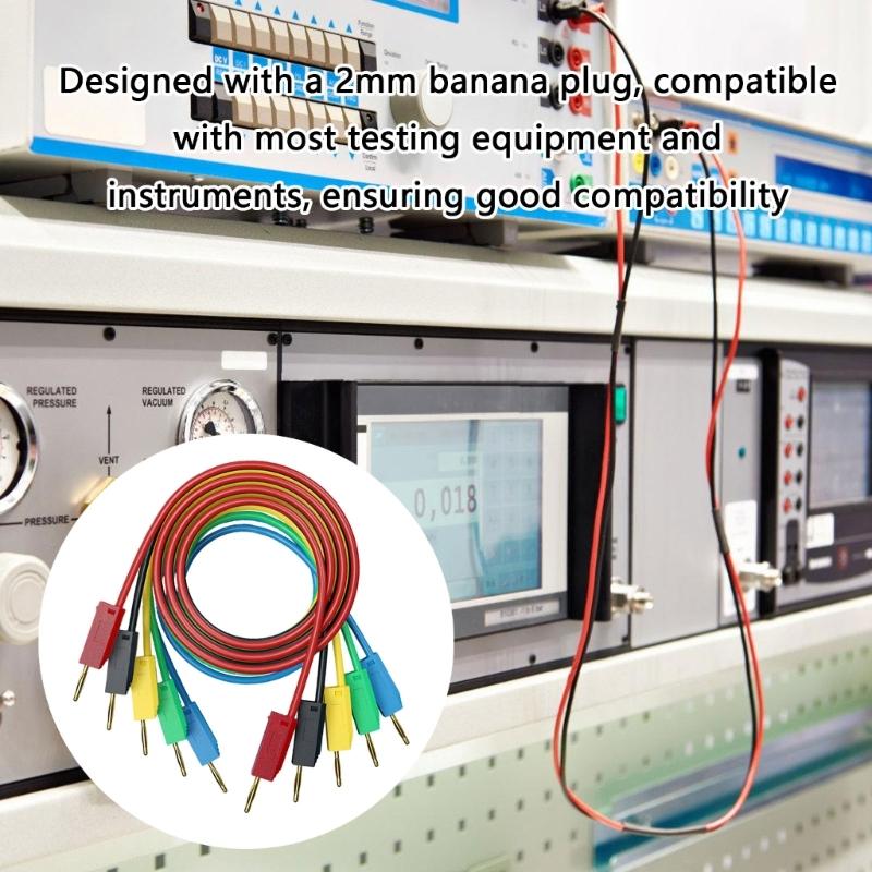 2mm Banana Plugs  Test Cord 24K Gold Plate Connector High Conductivity for Electronic Testing & Measurement Instrument