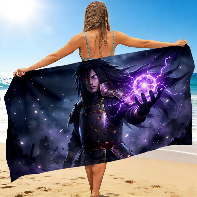1Pc Dark Magic Warrior Beach Towel Quick Dry Multiuse For Beach Pool Gym Yoga Home Travel Christmas Halloween Xmas Gift S1376