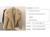 Winter Faux Fur Imitation Tan Lammfell Kurzer Mantel