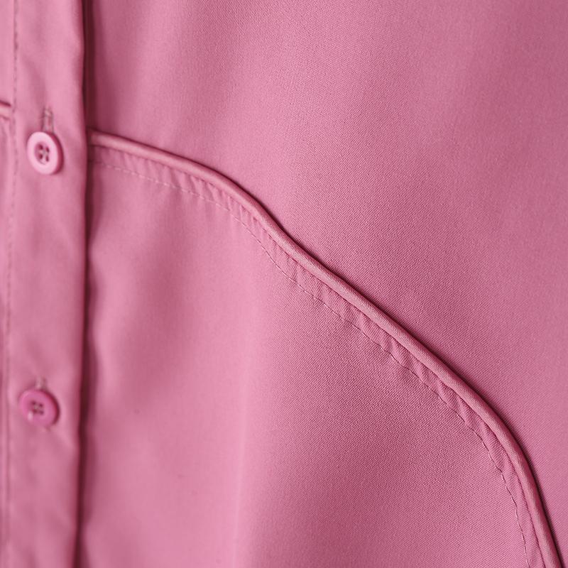 ZANZEA Women Turn Down Collar Casual 3/4 Sleeve Loose Blouse