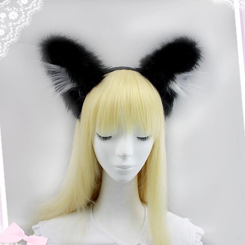Anime Cat Ear Headband Tail Set Cosplay Costume Adult Roleplay Accessory Japanese Style