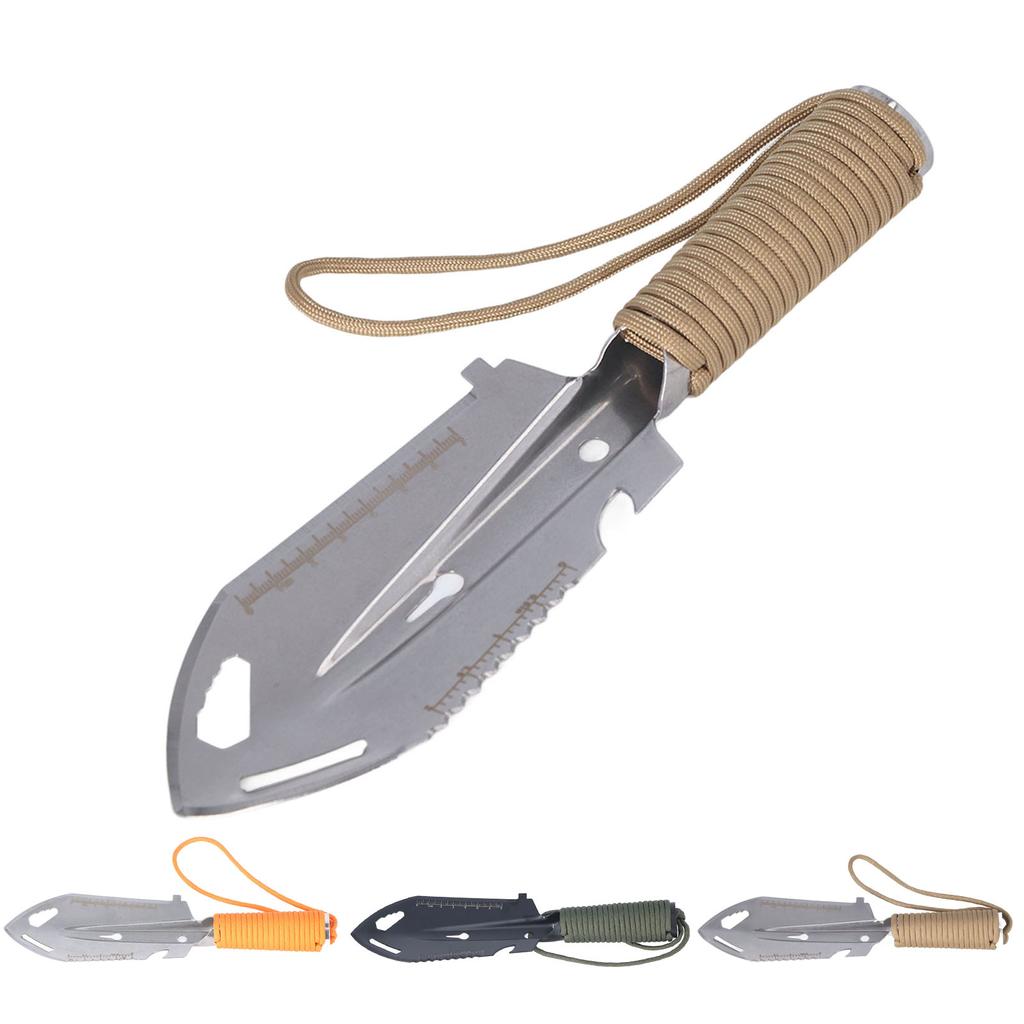 Sırt Çantası Küreği Mini Mala Sırt Çantası Küreği Çok Fonksiyonlu Paslanmaz Çelik Bahçe İşleri Dikim Açık Hava Hayatta Kalma