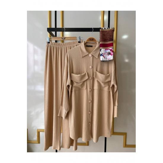 Costume Pantaloni Costum Hijab Dublu Buzunar