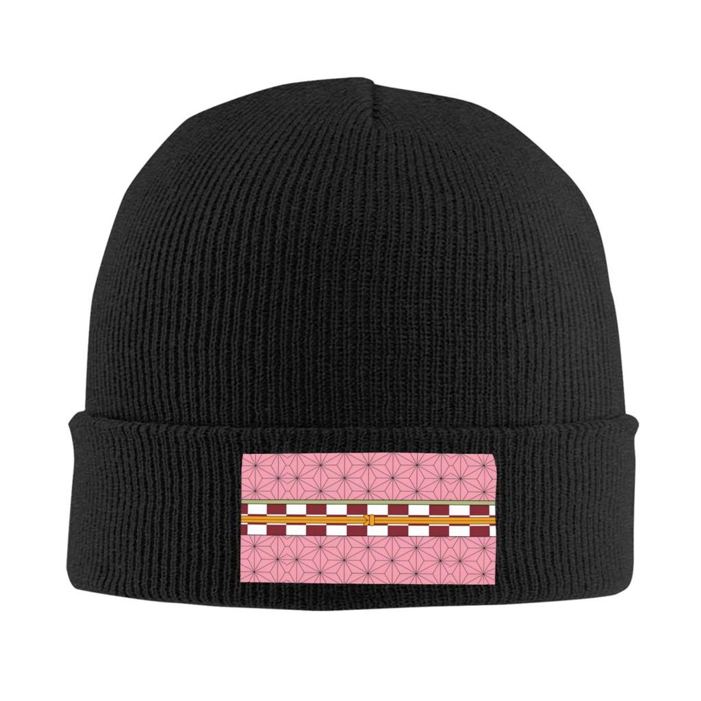 Demon Slayer Kimetsu No Yaiba Beanie Cap Unisex Winter Warm Bonnet Homme Knitted Hats Hip Hop Anime Unisexga Skullies Beanies Caps