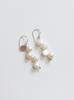 Sosoo Zigzag Natural Pearl Earrings