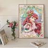 5D Diy Diamond Painting Princess and Starfish Full Drill Rhinestones Mosaic Embroidery Handmade Products Home Decor Gift