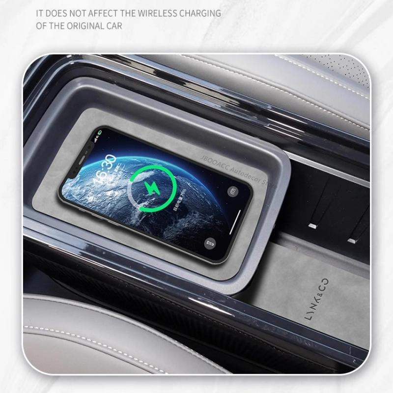 For Lynk & Co Z20 Car Center Console Decoration Cover Anti-Slip Gate Slot Cup Holder Mat Storage Cover Pad Interior Accessories