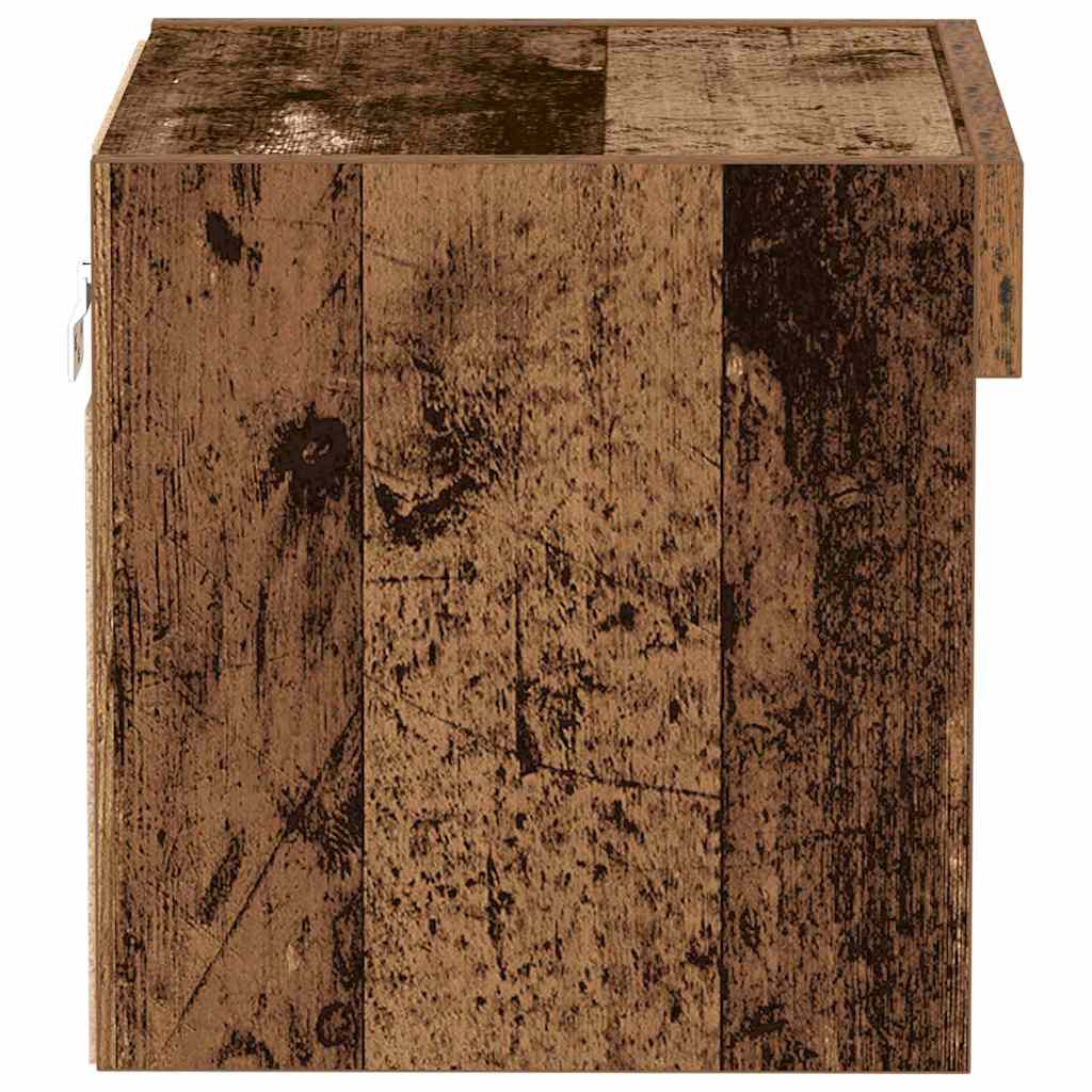 TV Cabinet Set 2 pcs Reclaimed Wood Look 40 x 30 x 30 cm Particleboard