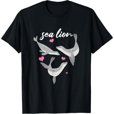 Sea Lion _ Love Heart _ Sea Lions Lover T-Shirt
