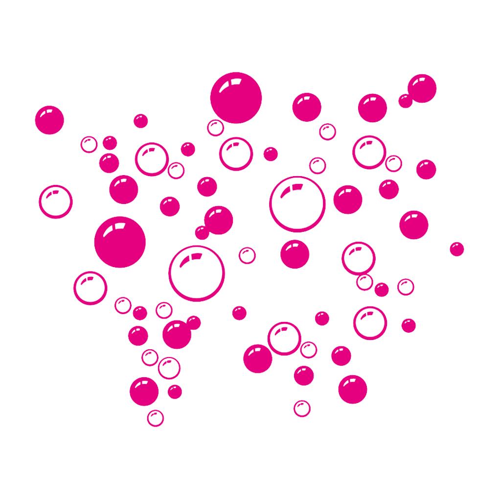 Bubbles Circle Removable Wallpaper Bathroom Window Wall Sticker Home DIY PVC Decals ARI
