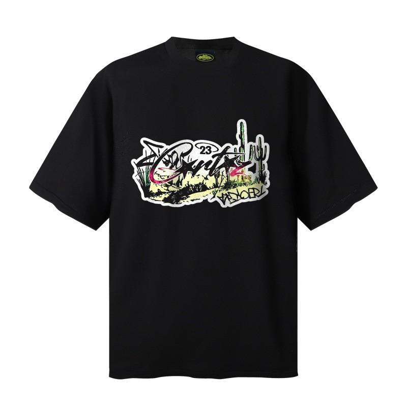 Corteiz Alcatraz Streetwear Heavyweight Cotton Tee Unisex Oversized Fit Casual Short Sleeve