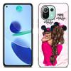 Baby Mom Girl Boy mramorové pouzdro pro Xiaomi Mi 11 Lite NE 11i 10T 11T Pro A2 A3 Lite POCO F3 M3 M4 C31 X3 Pro NFC GT černý kryt