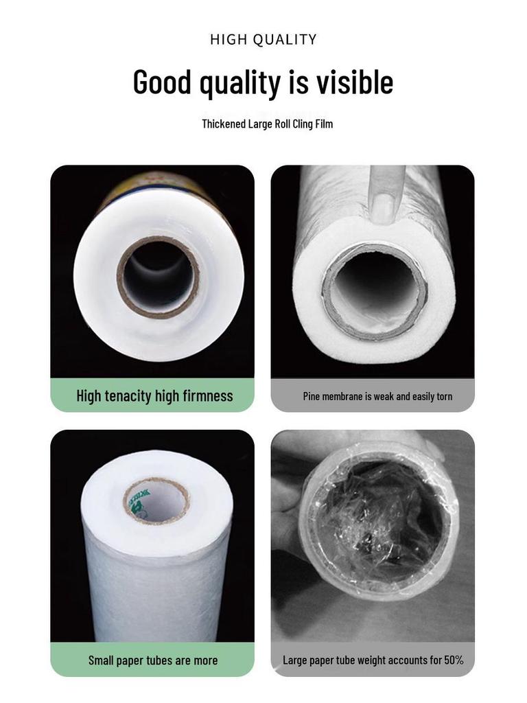 Hochtemperaturbeständige Frischhaltefolie in Lebensmittelqualität für Küche & Gewerbe