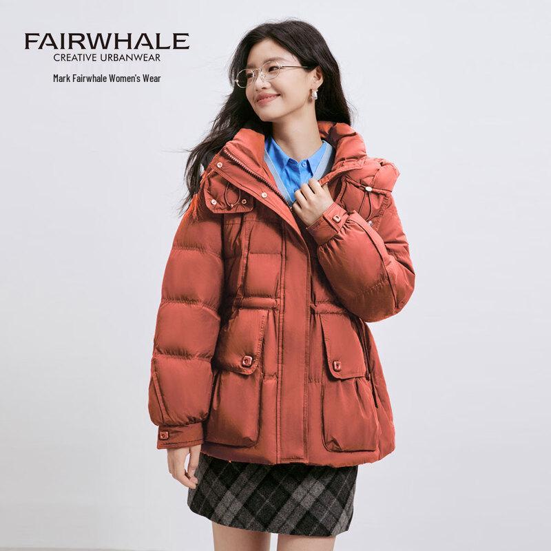 

Mark Fairwhale Women s Slim-Fit Hooded Mid-Length Down Jacket L
