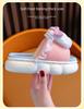 Kids' Princess Linen Slippers: Non-Slip, Thick-Sole, for Spring & Autumn.