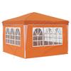 Pop Up Party Tent 288 X 288 X 245 Cm Orange Oxford Fabric