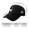 New Black Shiba Inu Stained Glass Baseball Cap Luxury Women Cap Luxury Brand Beach Bag Hiking Hat Ladies Unisexs