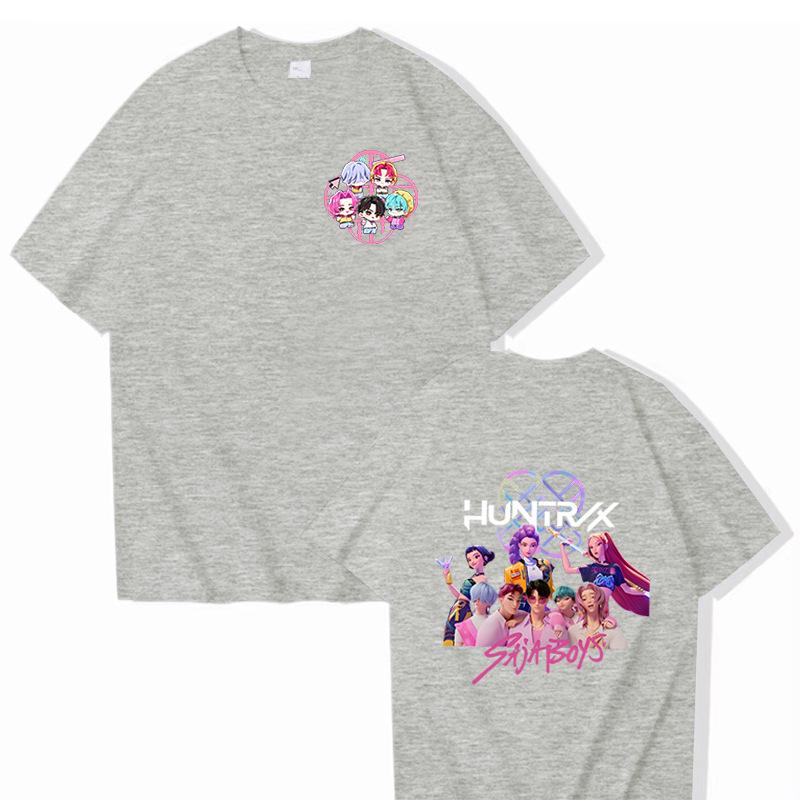 KPop Demon Hunters Women Men T Shirt Vintage Tees Short Sleeve O Neck T-Shirt Gift Idea Clothing 16 Colors