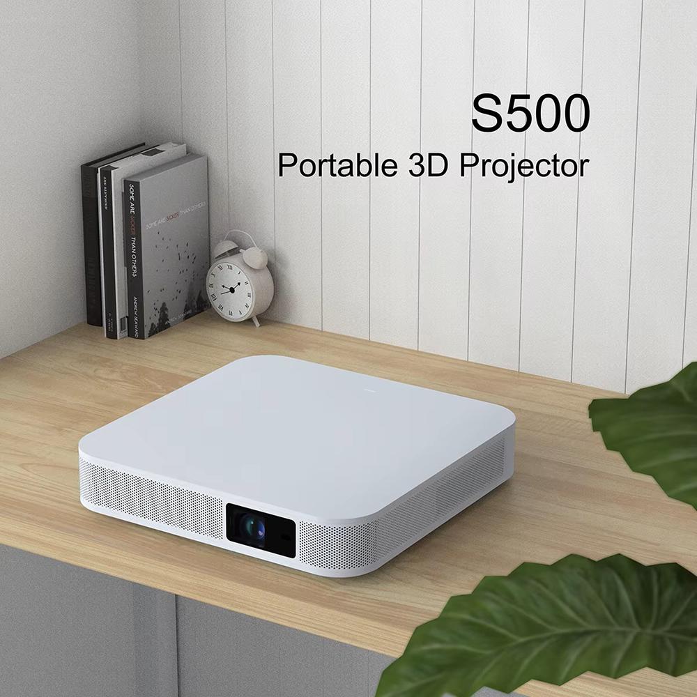 Vivicine S500 Portable Android DLP 4K 3D Projector Native 1080P Projectors Auto Focus In 15000mah Battery for Cinema Outdoor Camping