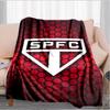 Pau-lo Fc Emblem Printed Throws Blanket Soft Flannel Blankets for Couch Bed Gifts for Men Women Picnic Blanket Christmas Gifts