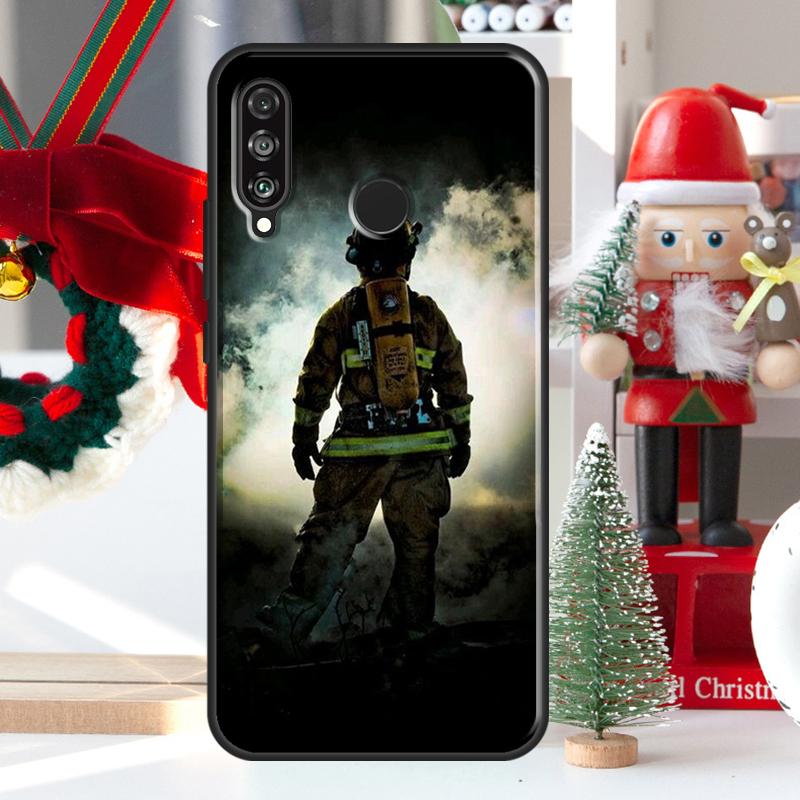 Firefighter Heroes Fireman For Huawei Nova Y73 Y60 Y70 Y90 Y72 Y61 Y91 7i 8i 11i 12i 12s 9 10 SE P20 P30 P40 Lite Case