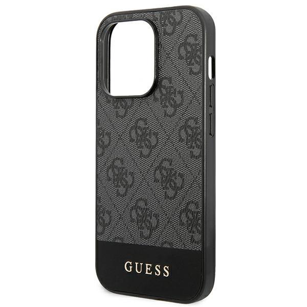 Étui pour iPhone 14 Pro Max Guess 4G Stripe Gris