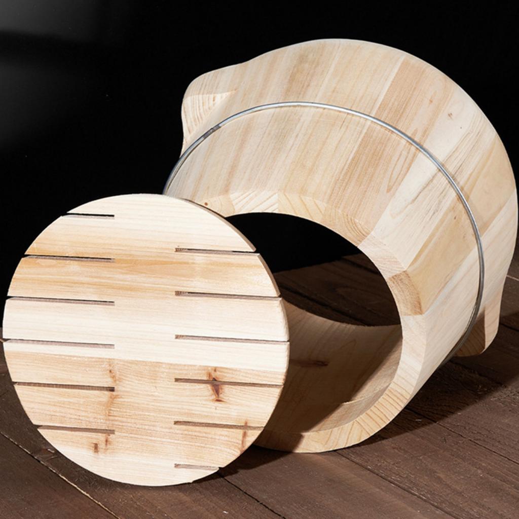 Wooden Rice Steamer Storage Container for Dumpling Restaurant Household