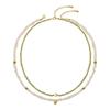 Original Natural Peridot Freshwater Pearl Necklace Stackable Double-Layer Clavicle Necklace In Light Luxury Style, Niche Design