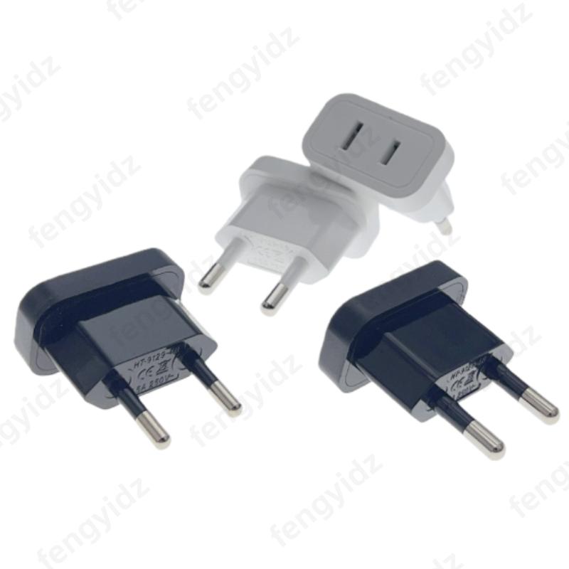 New CN US To EU Euro Europe Plug Adapter 2 Round Socket Converter Travel Electrical Power Adapter Socket China To EU Plug 1