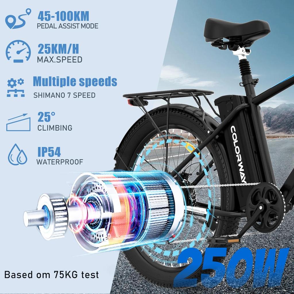 Electric Bike for Adult Colorway BK3MS 26inch 250W36V 15Ah Battery