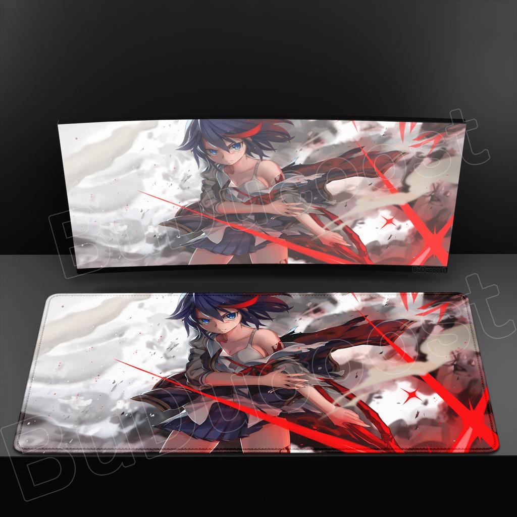 New Anime Kill La Kill Desk Mouse Pad Cute Matoi Ryuuko HD Desk Pad Anti Slip Rubber Gaming Keyboard Mat Large XXL Game Mousepad