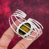 Tiger's Eye 925 Solid Sterling Silver Bangle, Handmade Gemstone Bangle, Gift For Mom Antique Jewelry