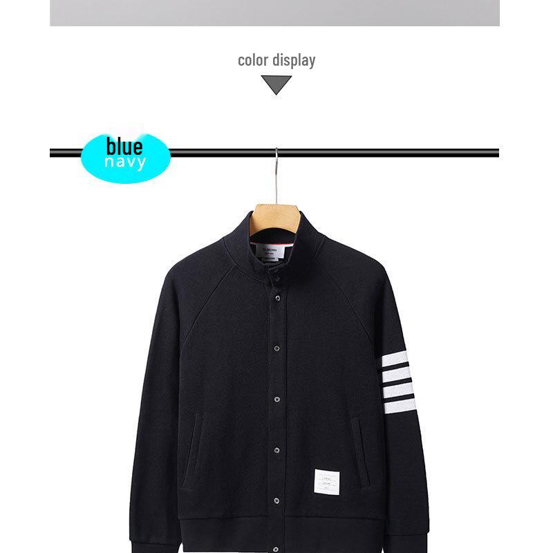 TB BROWIN2025 Fall/Winter Four-Stripe Raglan Sleeve Korean Casual Jacket