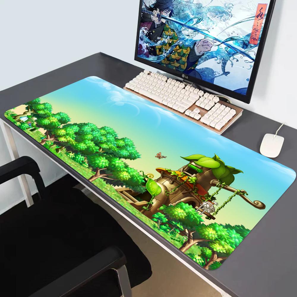 HD Anime Maplestory Mouse Pad Keyboard Mat Large PC Gamer Cabinet Gaming Mats Mause Cute Desk Accessories Mousepad Personalized