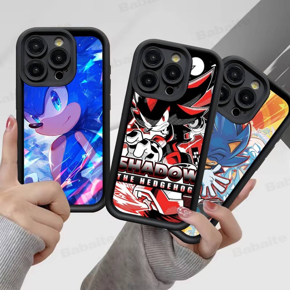 Game S-Sonic Movie Anime Silicone Phone Case For IPhone 17 Pro Max 16 15 14 13 12 11 Plus 17 Air