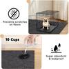 Felt Pet Carriers Liners With Waterproof Backing Thermal Insulation Scratchproof Cage Mats For Dog Cats Crate Bedding