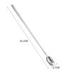 Cucchiaio da caffè in acciaio inossidabile 304 con manico lungo, cucchiaio da dessert per gelato, tè, per picnic, cucina, sala da pranzo, bar, utensili, accessorio