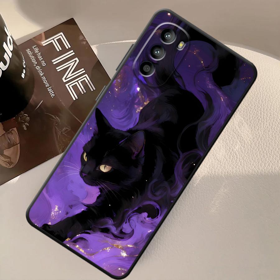 Atmosphere Cat Case for Motorola Moto G22 Edge40 G32 G60s Edge 20 Pro 30 Lite G51 G73 G71 G53 G30 G50 G52 Phone Cover