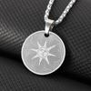 Nerezový náhrdelník Dark Soul Sun God Přívěsek Osobnost Pop Hip Hop Pánské šperky